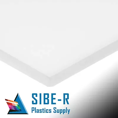 White Polyethylene Hdpe Plastic Sheets 1/2  Vacuum Forming **you Pick The Size** • $13.97