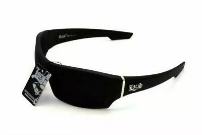 Mens LOCS Rectangular Gangster Black Shades  Black Lens Sunglasses  • $65