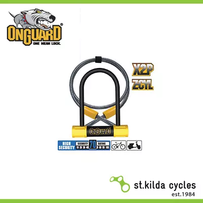 Onguard Bike Lock - Bulldog Series - Mini DT Keyed - Shackle - 9cm X 14cm D 13mm • $58.99