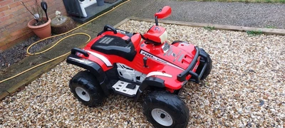 £150 • Buy Peg Perego Polaris Sportsman Battery Quad Bike. 2x12v Battery Upgrade. Ride On