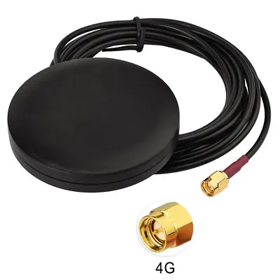 Protable 4G LTE Magnetic Antenna 3m For AT&T Wireless Internet ZTE MF279 Hotspot • £11.29