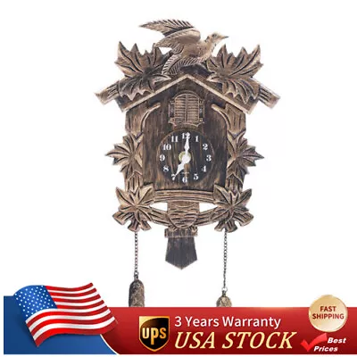 Cuckoo Clock Black Forest Quartz German Music Quarz Chalet Moving Train New Top • $42