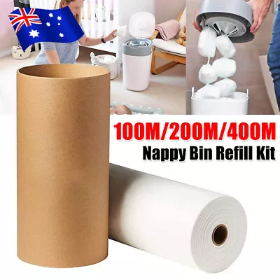 100m/400m Nappy Bin Refill Kit Compatible With Tommee Tippee Sangenic Liner Film • $27.95