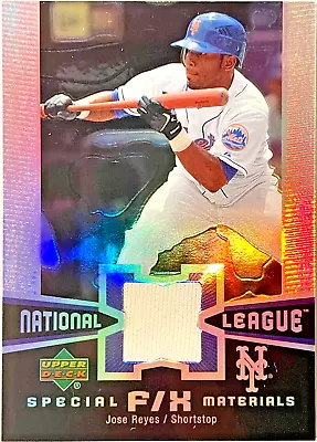 2006 Upper Deck Special F/x Materials #jr Jose Reyes Jersey *allstar* Ny Mets • $5.95