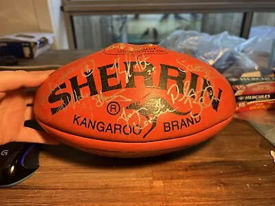 Western Bulldogs Afl Signed Sherrin Football  • $125