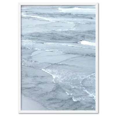 Beach Tides Art Print. Ocean Swells Shoreline Wall Art. Coastal Modern | BOC-37 • $22.95