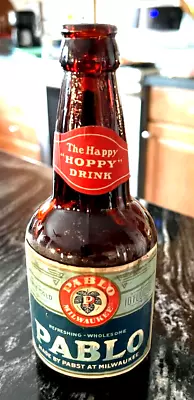 Rare Prohibition Pablo Happy Hoppy Beer Bottle / Label Pabst Brg Co Milwaukee Wi • $135