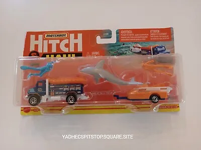 2022 Matchbox Hitch & Haul Mbx Ocean Rescue #3/8 Repid Rescue Jet Sky & Trailer • $12.71