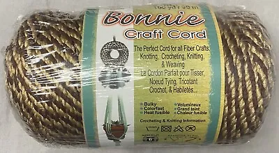 New Sealed Bonnie Macramé Craft Cord 6mm /100 Yards Brownie Color • $5.99