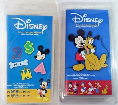 Brand New Sealed Cricut Disney Cartridge Bundle Mickey And Friends & Mickey Font • $54.39