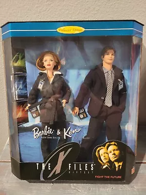 1998 Barbie & Ken As Scully & Mulder The X-Files Collector Edition Doll Set • $37.50