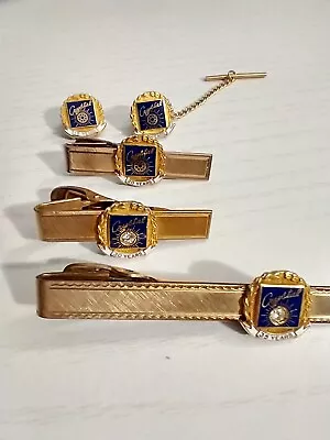 Lot Of Crystal Tie Bars & Tacks Clips 1-20 12K G.F. Commemorative Years • $110