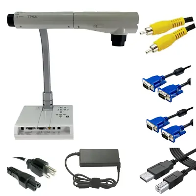 Elmo TT-02S Document Camera Visual Presenter RGB USB 2.0 W/Bundle GOOD CONDITION • $71.55