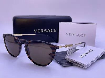 VERSACE MOD.4315 5187/73 VE4315 GOLD/Brown/Black AUTHENTIC MADE IN ITALY • $79