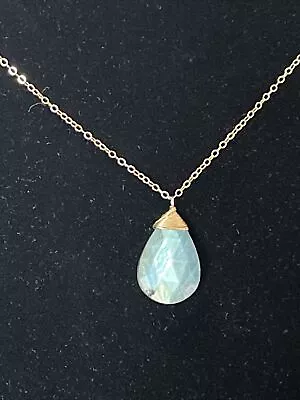 Justicia 14K GF Labradorite Miracle Magnet Necklace 28  Chain • $20