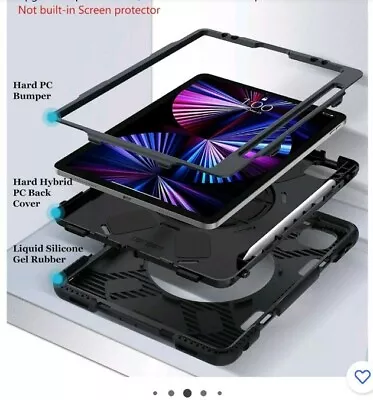 IPad Pro 11 Case 2021 3rd Generation W Pencil Holder Military Grade 15ft Drop Te • $19