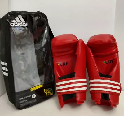 Adidas Boxing OPEN Gloves SEMI CONTACT Red Size SMALL • $49.99