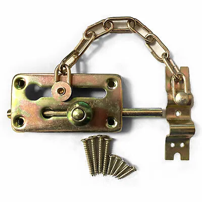 1 Heavy Duty Door Chain Bolt Set Restrictor Latch Slide Guard Home Security Lock • $7.97