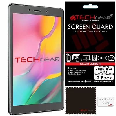 2 Pack TECHGEAR Screen Protectors For Samsung Galaxy Tab A 8.0  2019 T290 /T295 • £2.95