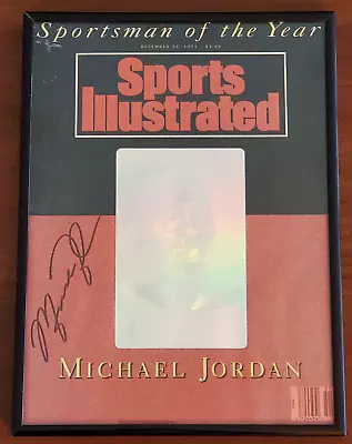 Michael Jordan *AUTOGRAPHED* Sports Illustrated SI 12/2/91! Framed! • $2495