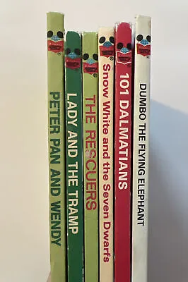 Books Lot Of 6 VINTAGE Disney Wonderful World Of Reading • $7.99