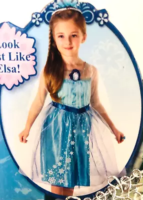 Disney Frozen Elsa Dress (Girls Size S 4/6X) Pretend Play Halloween Costume NEW • $19.95