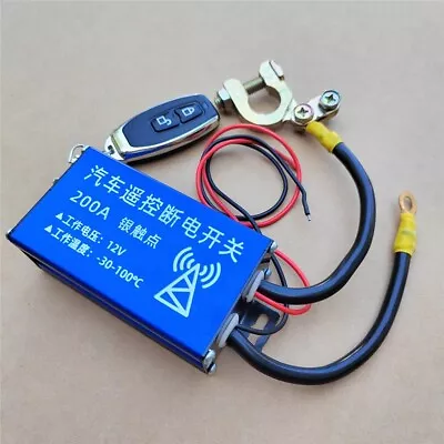 Car SUV Battery Disconnect Master Kill Cut-off Switch W/Wireless Remote Control • $28.70