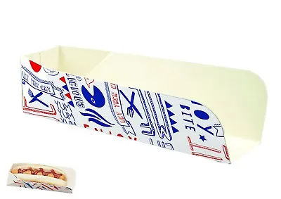 1000 Hot Dog Trays Boxes Parties Bbqs Disposable Fast Food Catering Packaging • £124.94