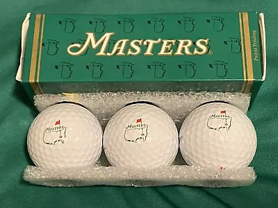 MASTERS Golf Balls Augusta National Slazenger Sleeve Of Three Balls NEW • $14.95
