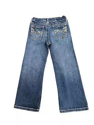 Wrangler 20X 42JWXM Western Bootcut Jeans Medium Wash Boy’s Size 6 Regular • £18.47