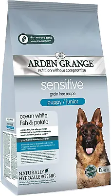 £65.34 • Buy Arden Grange Sensitive Puppy/Junior Dry Dog Food Grain Free Ocean White Fish And