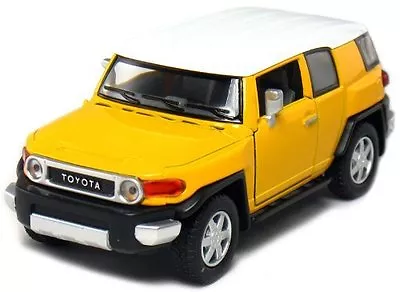 Kinsmart Toyota FJ Cruiser SUV Off Road 1:36 Scale 5  Diecast Model Car Yellow • $7.98