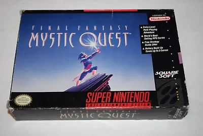 Final Fantasy Mystic Quest Super Nintendo SNES Video Game Complete In Box • $72.40