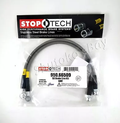 Stoptech Ss Braided Rear Brake Lines For 2005 Chevrolet Silverado Quadrasteer • $54.06