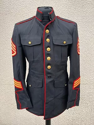 USMC Marine Corps Blues Dress Jacket Coat Military Tunic-44  Chest • £26