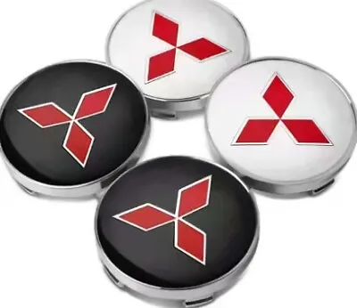 4Pcs 60mm Wheel Auto Center Cap Badge Emblem Hub Cover For Mitsubishi Logo • $13.29