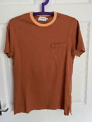 Men’s Farah Burnt Orange T-shirt Small • £4.95