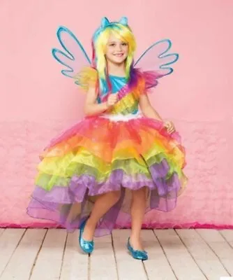 Nwt Chasing Fireflies 8 My Little Pony Rainbow Dash Costume/wings/tail/headband • $99.99