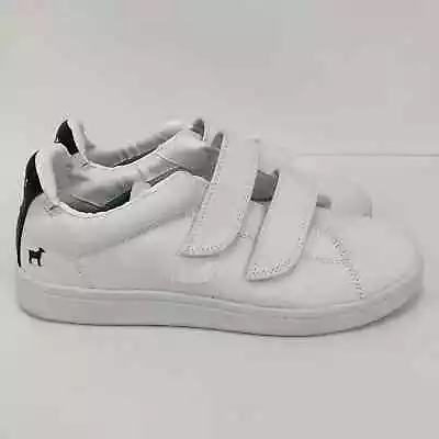 Goats Mens Sneakers Size 8.5 White Double Strap Low Top Canvas NWOB FLAW • $28