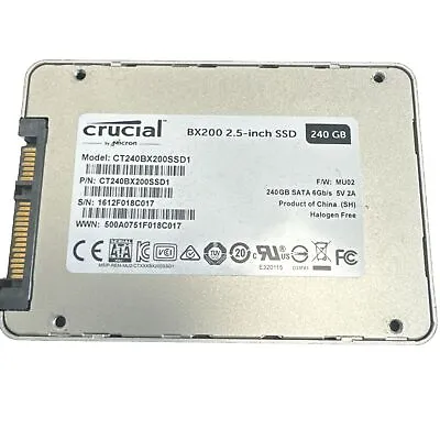 Crucial BX200 2.5 Inch SSD SOILD STATE HAR DRIVE 240GB • £14.99