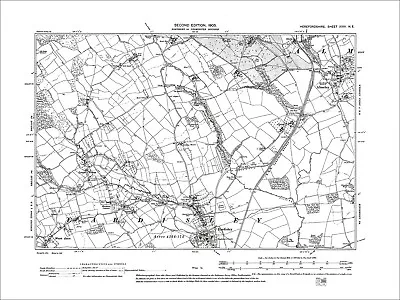 Almeley Eardisley Old Map Herefordshire 1905: 24NE • £18.99