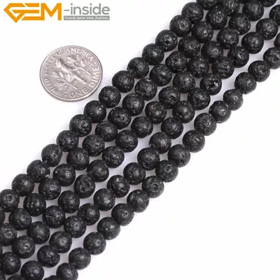 Wholesale Natural Gemstones 6mm Round Spacer Beads For Jewellery Making 15  UK • £1.80