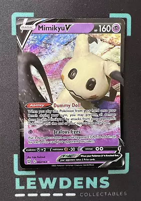 Mimikyu V - 062/163 - Ultra Rare - Battle Styles - Pokemon Card • $4.95