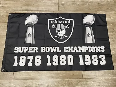 Las Vegas Oakland Raiders Super Bowl Champions Flag - 3x5 Ft Allegiant Stadium • $19.99