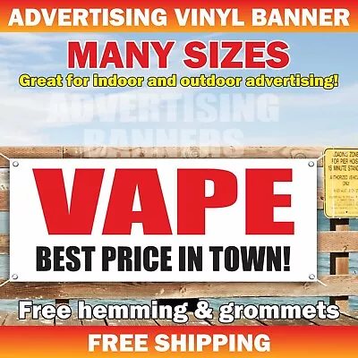 VAPE E-CIG SHOP Advertising Banner Vinyl Mesh Sign Smoke Store Vapors Oil Cbd • $219.95