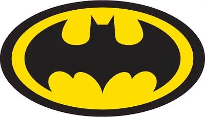 Batman Logo Light Signal Yellow Vinyl Bumper Sticker Window Decal Multiple Sizes • $4.50