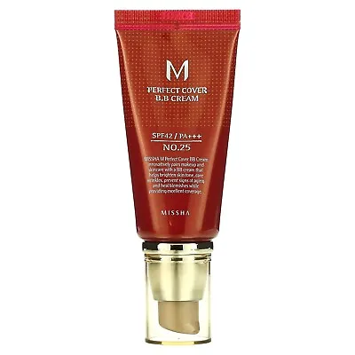 [US Seller] Missha M Perfect Cover BB Cream 50ml #25 SPF42 PA+++ Warm Beige • $15.99