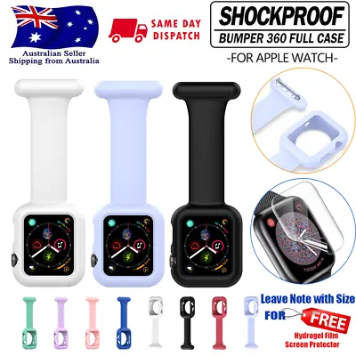 $9.85 • Buy For Apple Watch Nurse Watch Band Fob Clip On Strap Nurses Full Shockproof Bumper