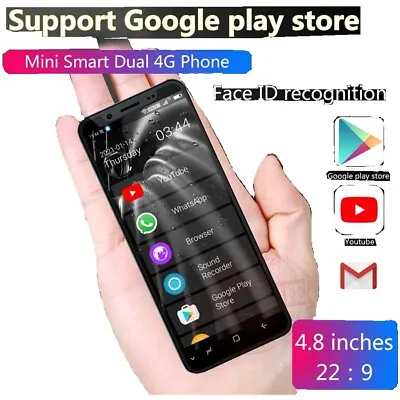 $125.99 • Buy Smallest Mini 4G LTE Smartphone K-touch S11s 4.8'' Android 9.0 Dual SIM Face ID 