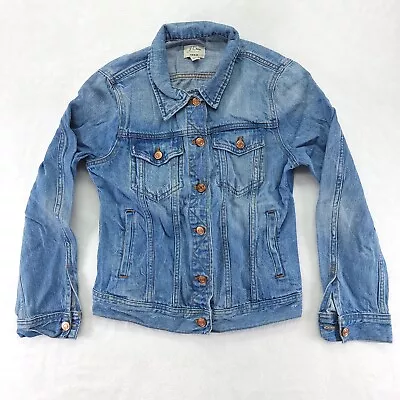 J. Crew Trade Mark Denim Jacket With Copper Buttons Size Small • $27.99